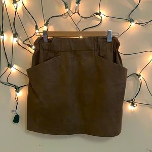 Zara leather skirt